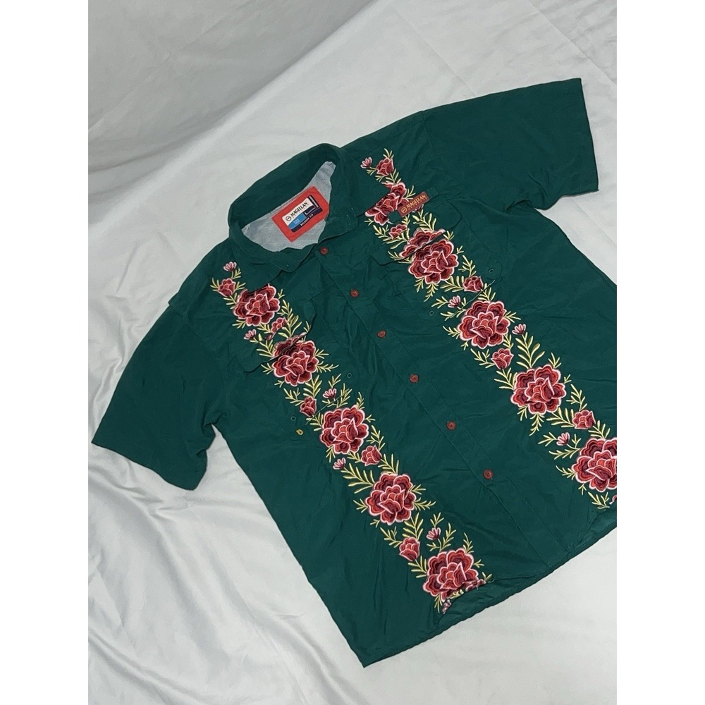 Magellan Outdoors Laguna Madre Premium Floral Embroidered Limited Edition Size L